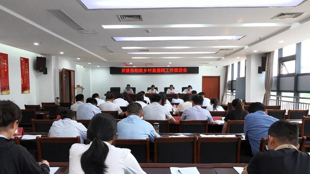 灵璧县召开和美乡村直播间工作推进会