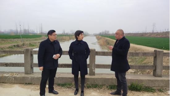灵璧县副县长晋军实地巡查岳洪河