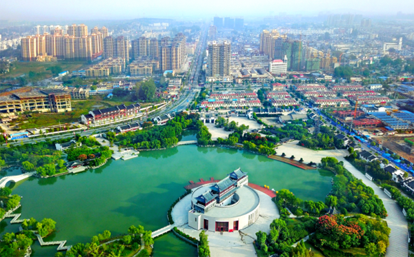 将全面实施城区80平方公里和80万人口目标规划.灵璧县高质量打造