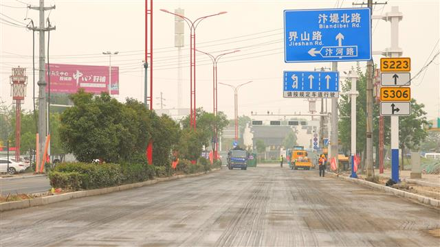 【实干灵璧】道路改造提升 打造大美灵城_灵璧县人民政府